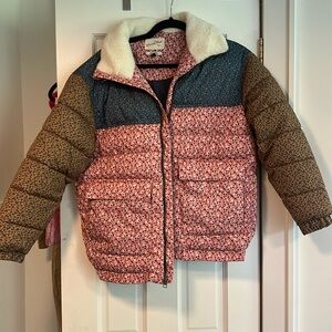 Universal Thread floral puffer coat